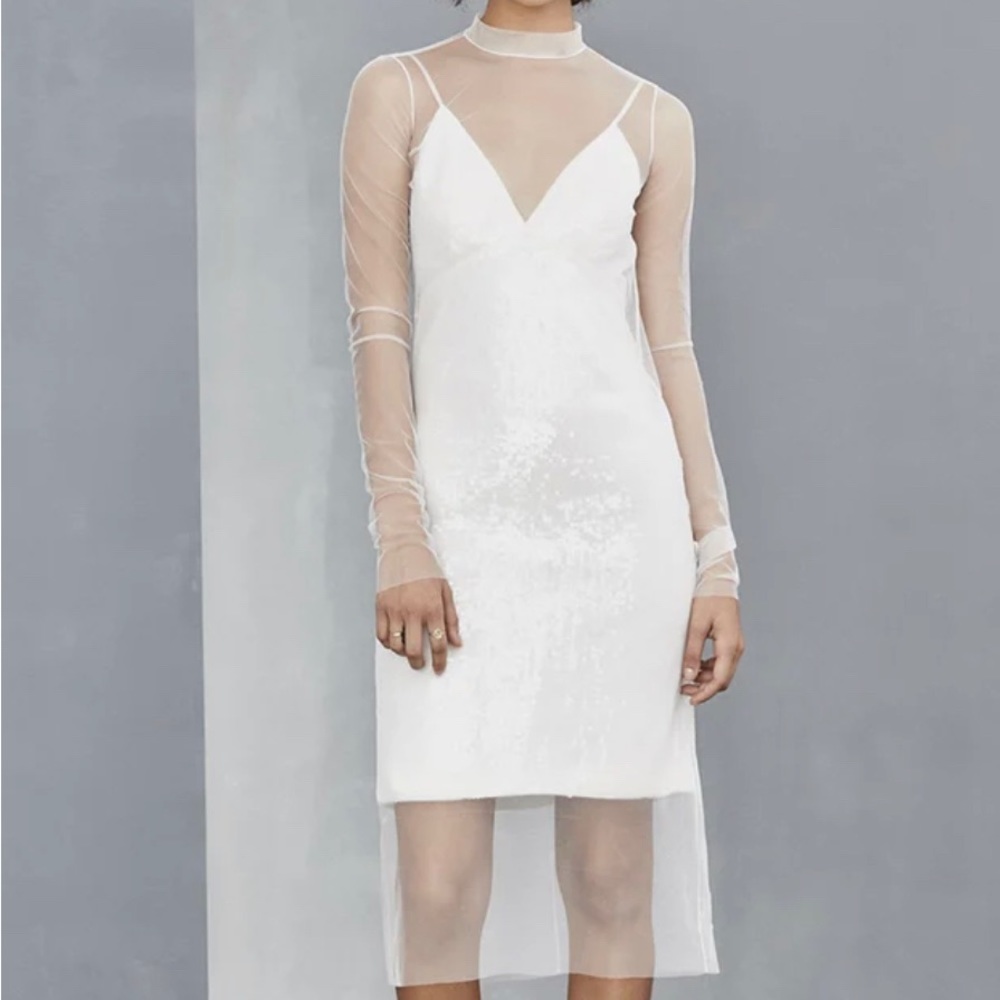 Amsale layered shift dress worn once!